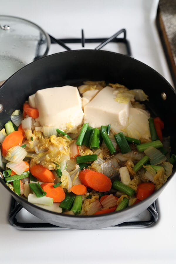 Solemn Simmered Tofu and Vegetables