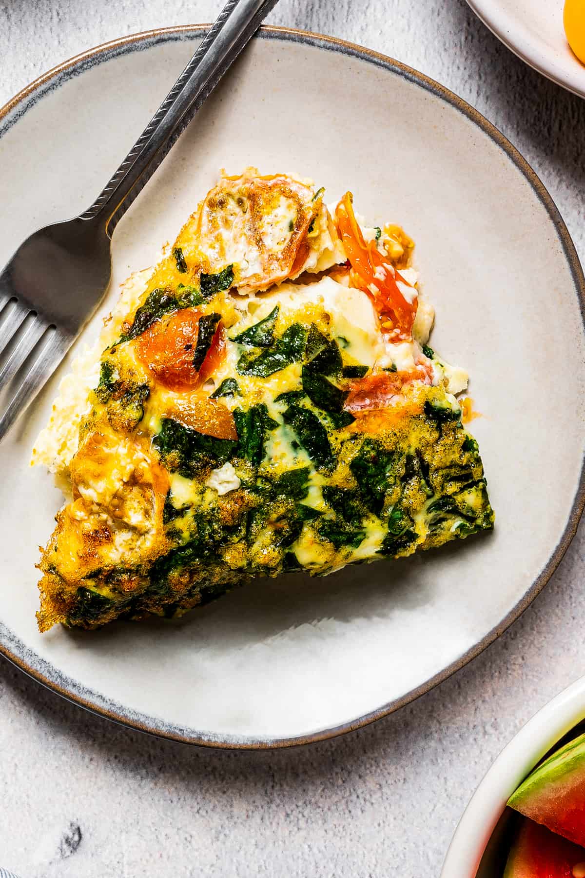 Herb-Crusted Egg White Frittata with Cherry Tomatoes