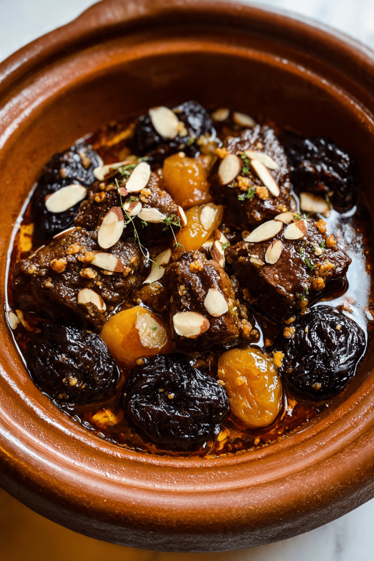 Steady Lamb Tagine with Prunes and Almonds
