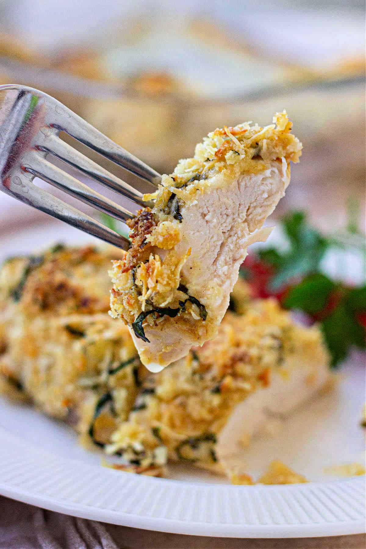 Herb-Crusted Chicken Thighs with Sautéed Greens
