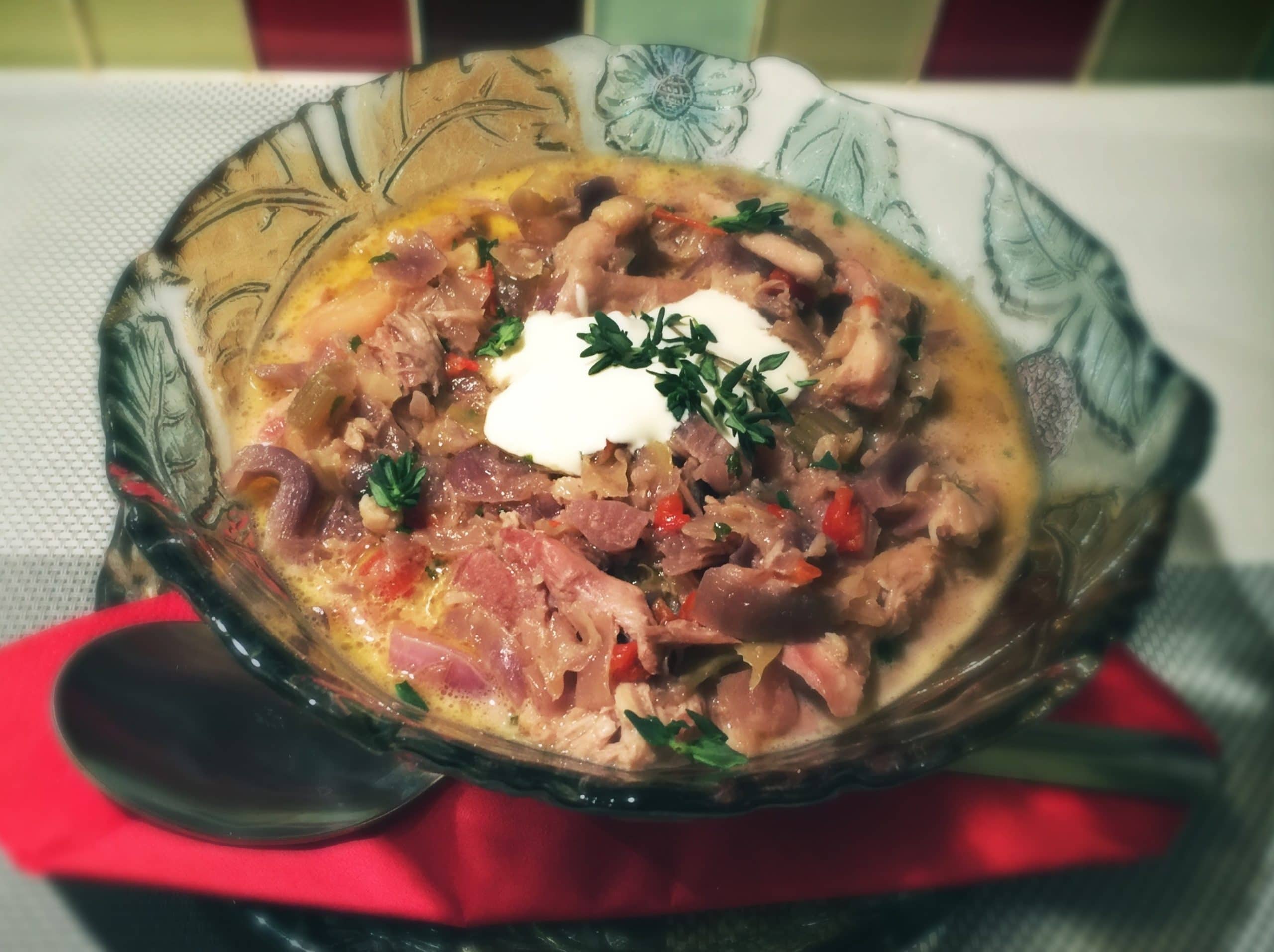 Slow Cooker Keto Chicken and Veggie Stew