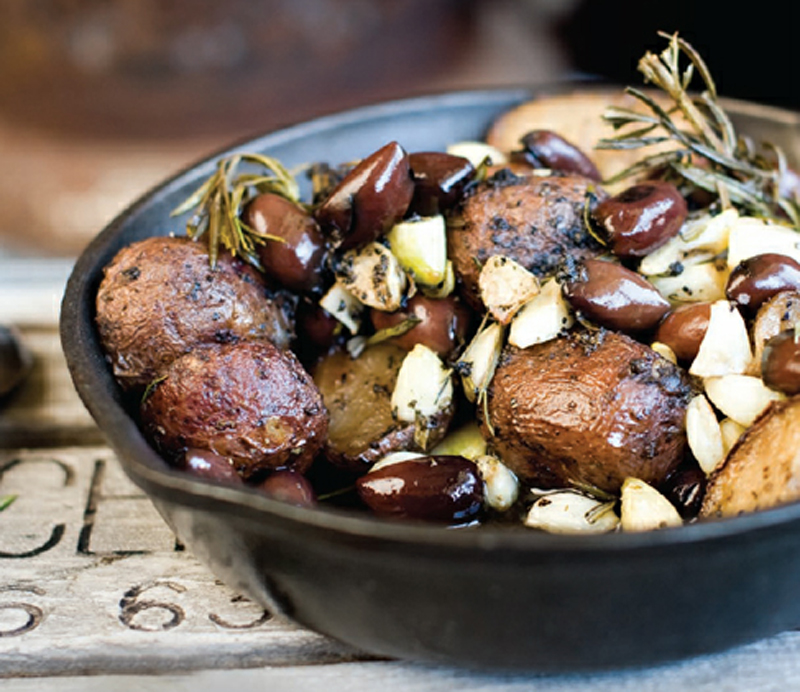 Aperol-Marinated Kalamata Olives with Rosemary