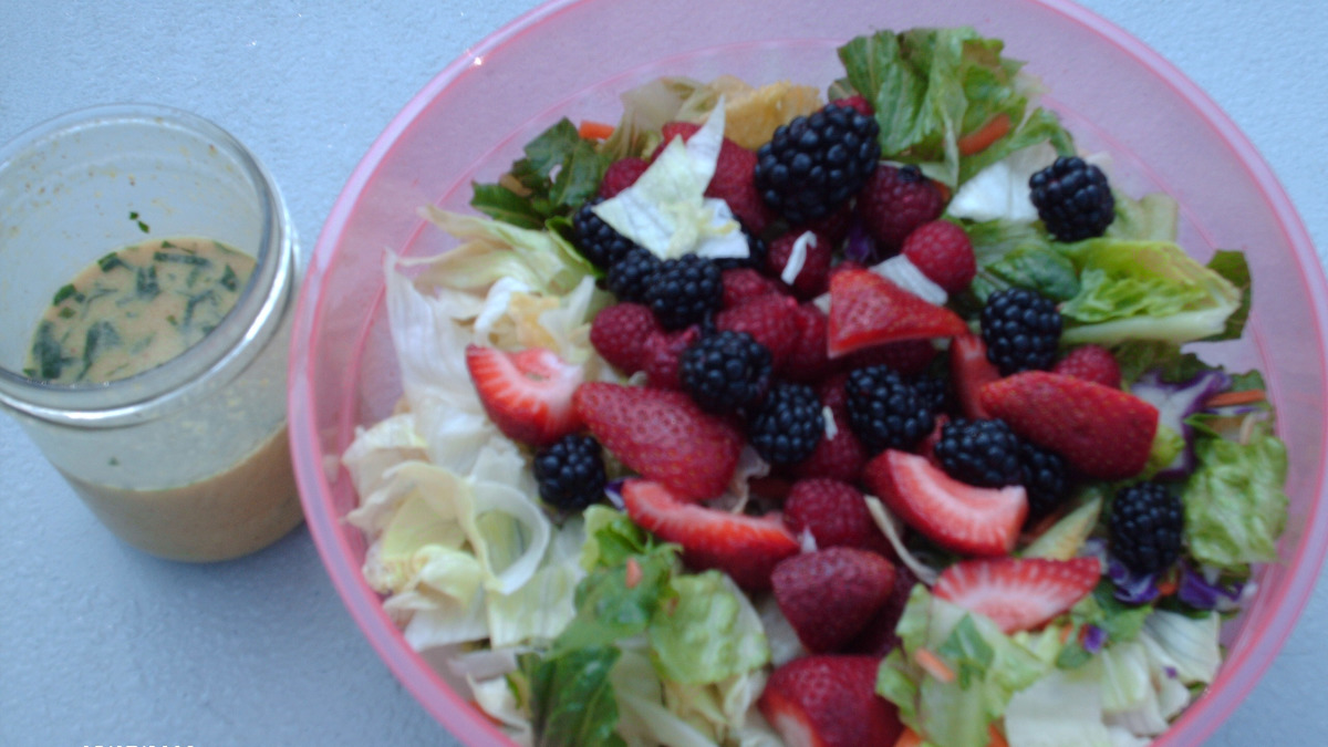 Equal-Part Fruit & Greens Harmony Salad