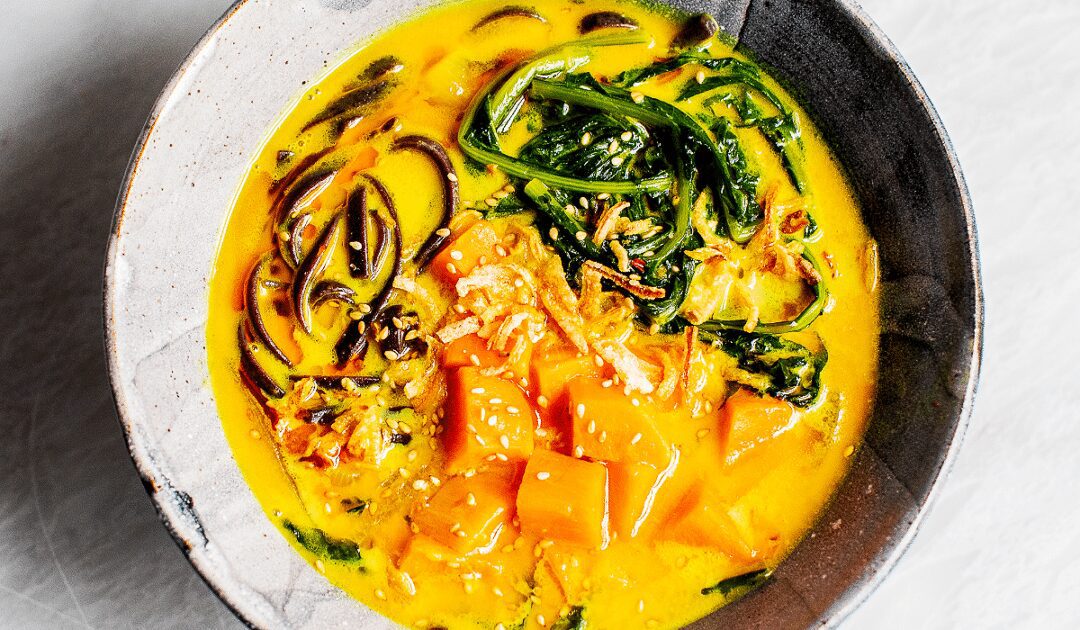 Hydrating Coconut Ginger Soup with Turmeric