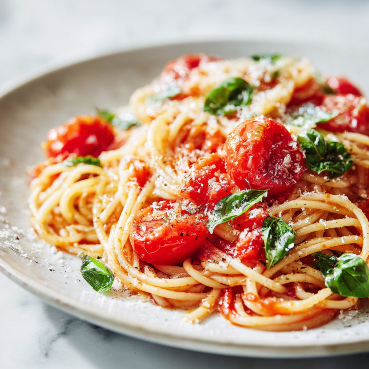 Neapolitan Tomato & Basil Spaghetti