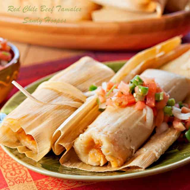 Mexican Beef Tamales with Pineapple Salsa