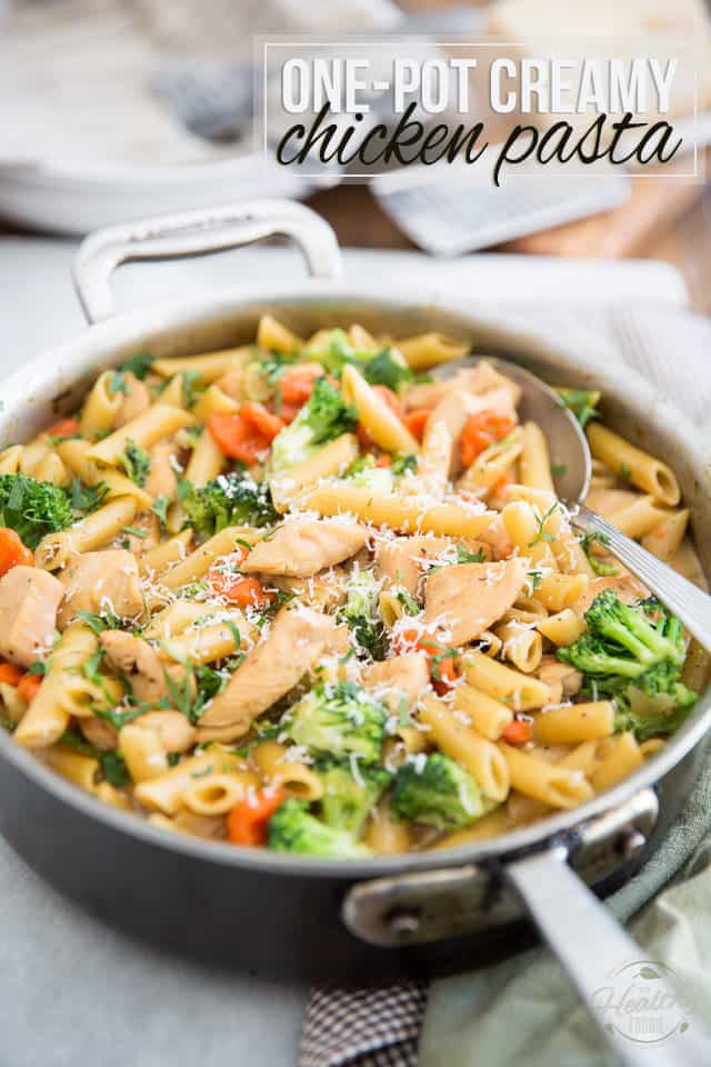 One-Pot Creamy Tomato and Herb Chicken Pasta