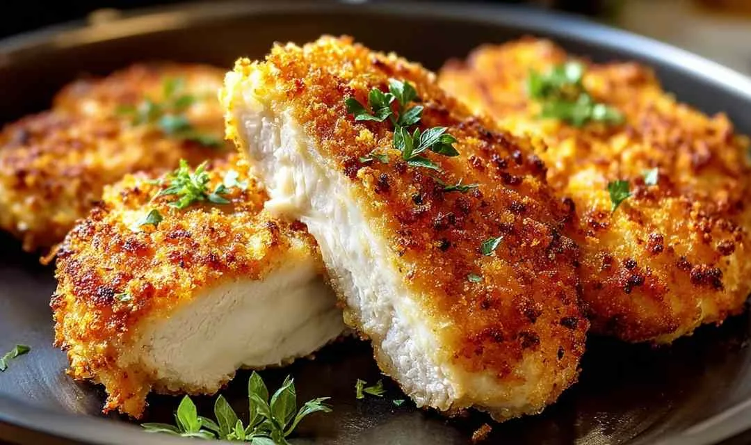 Crispy Herb-Baked Chicken Tenders with Parmesan