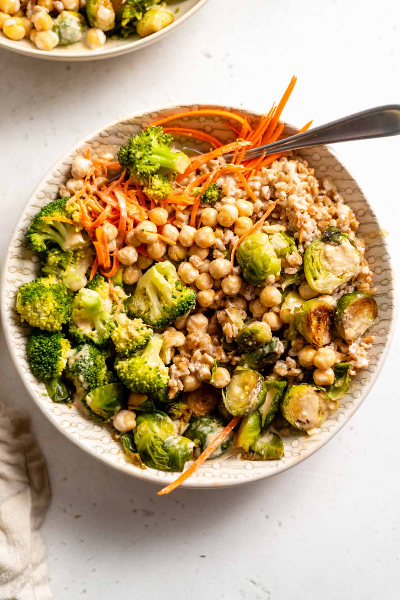 Lemon-Herb Roasted Chickpea & Farro Bowl