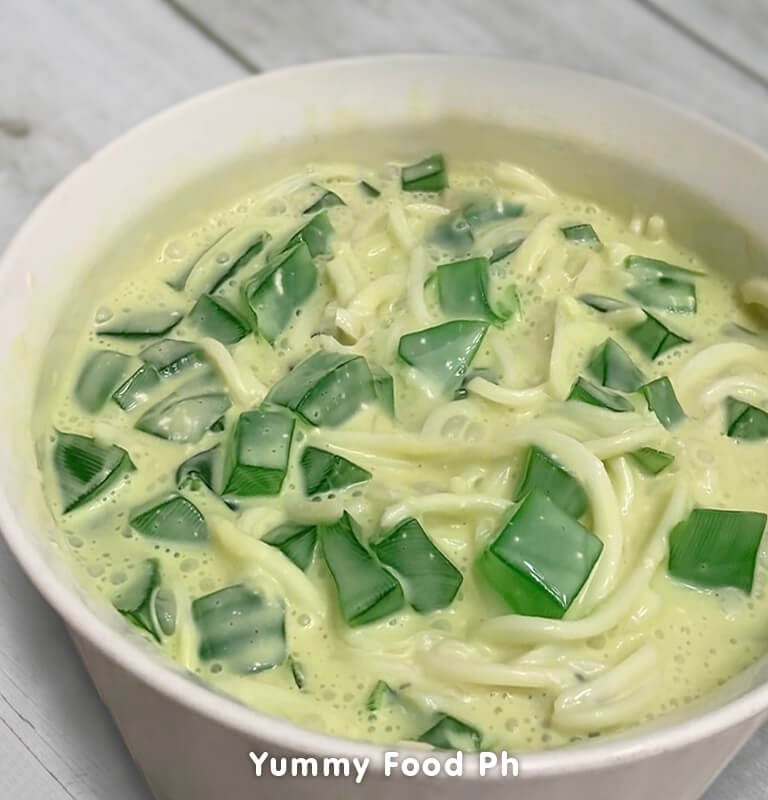 Buko Pandan Fruit Salad with Coconut Cream