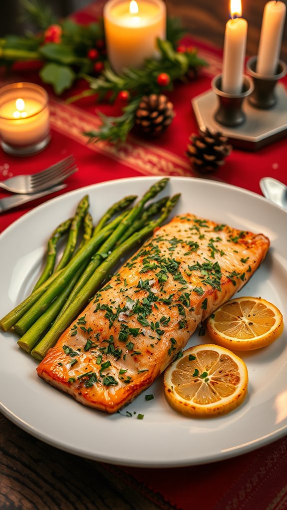 Herb-Crusted Lemon Salmon with Roasted Asparagus