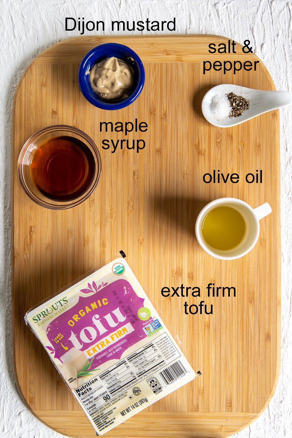 Maple-Dijon Baked Tofu Bites with Herb Crust