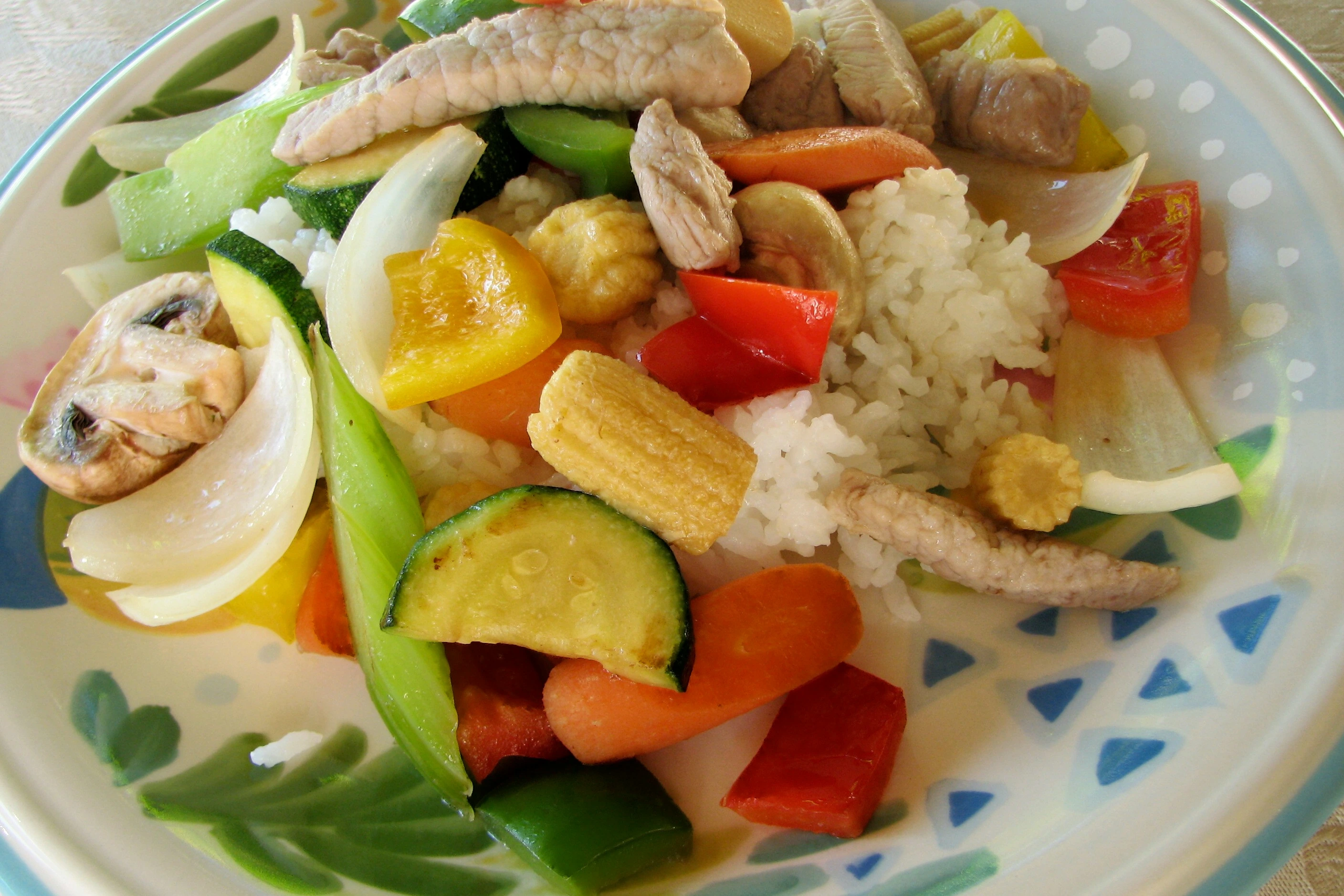 Savings Stir-Fry with Crispy Ginger Pork