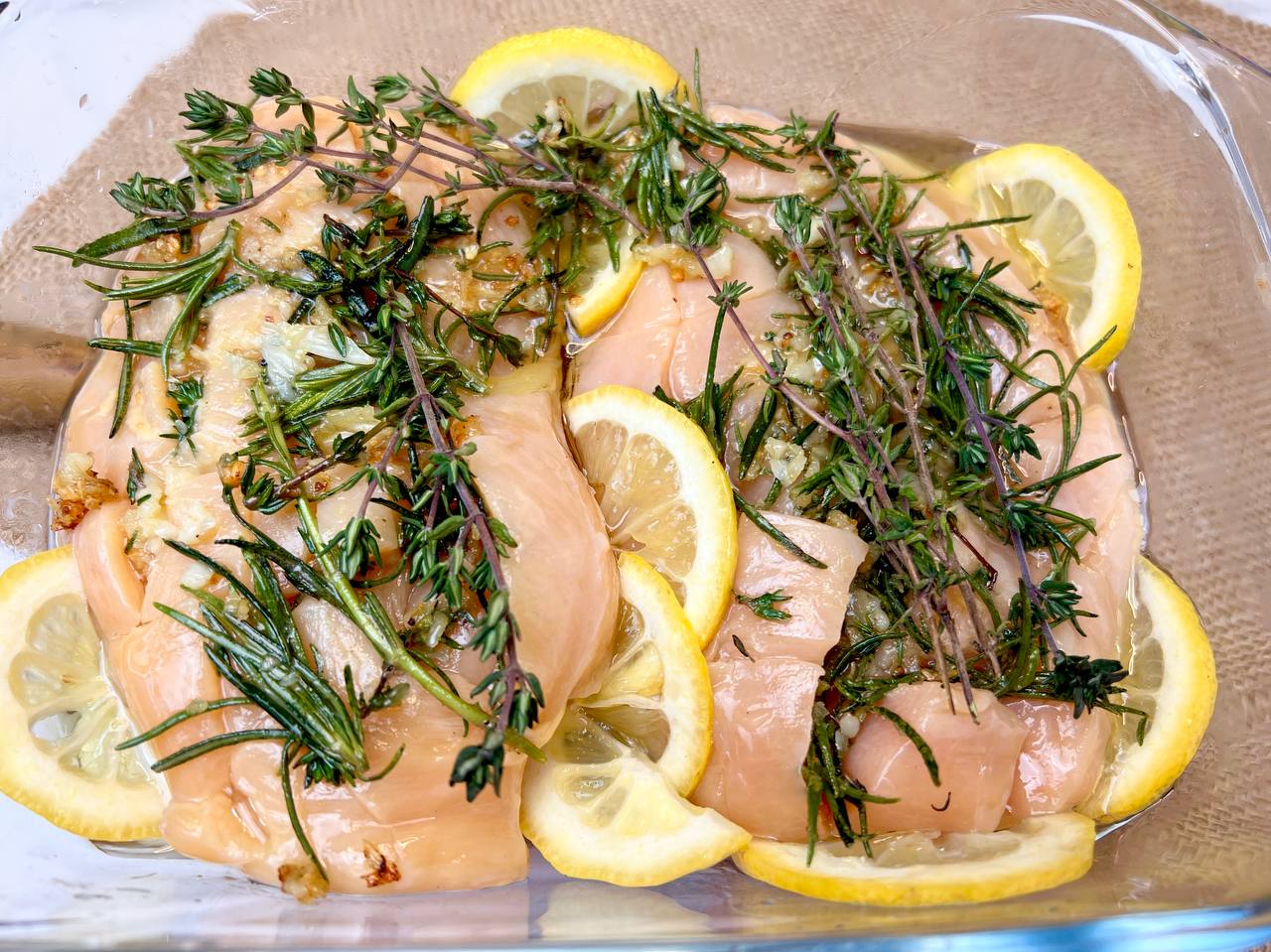 Herb-Roasted Lemon Chicken Breasts with Garlic