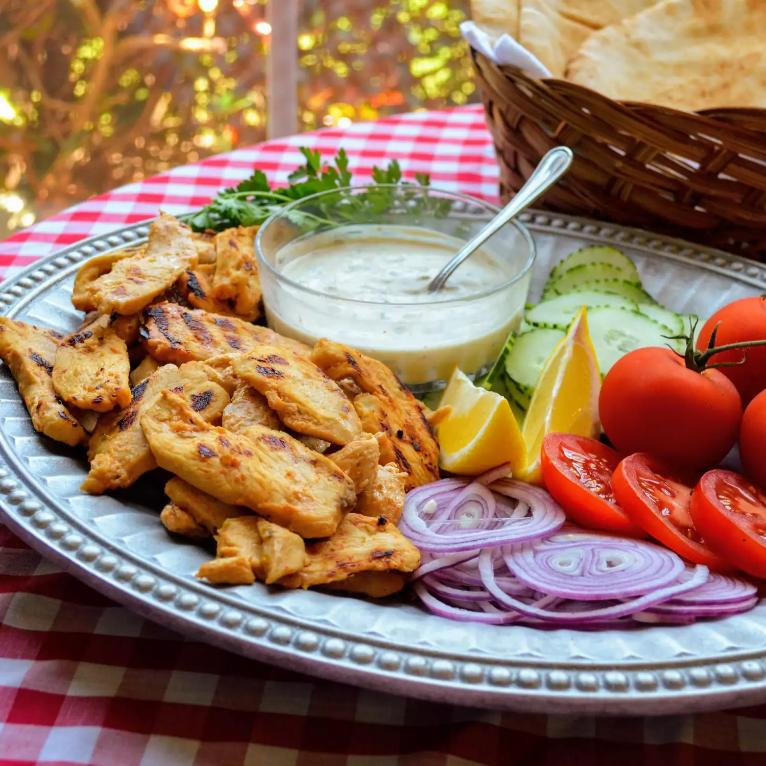 Nigerian Shawarma-Style Chicken with Herb Yogurt