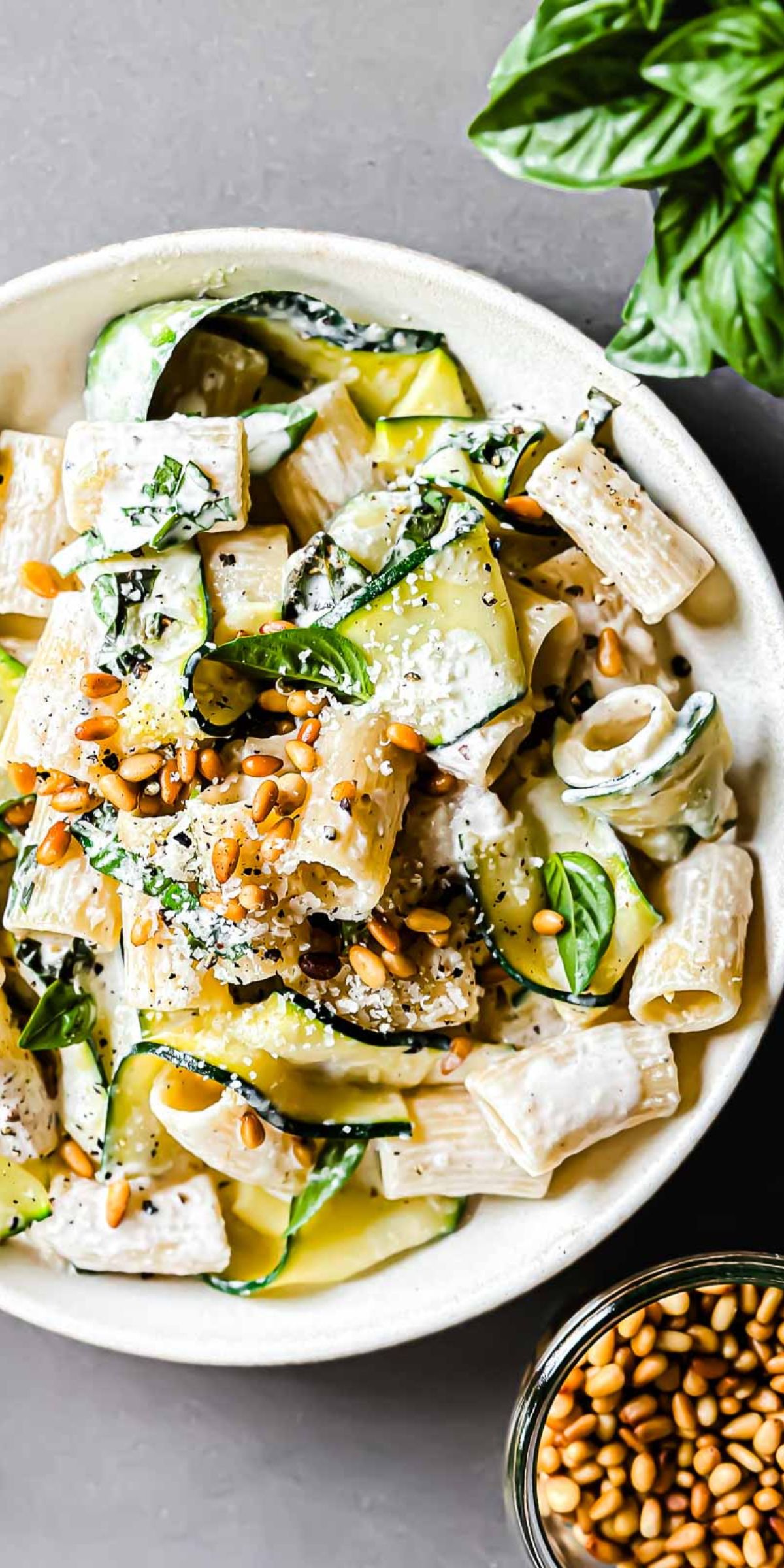 Clear-Skin Zucchini Noodle Bowl with Lemon-Tarragon Sauce