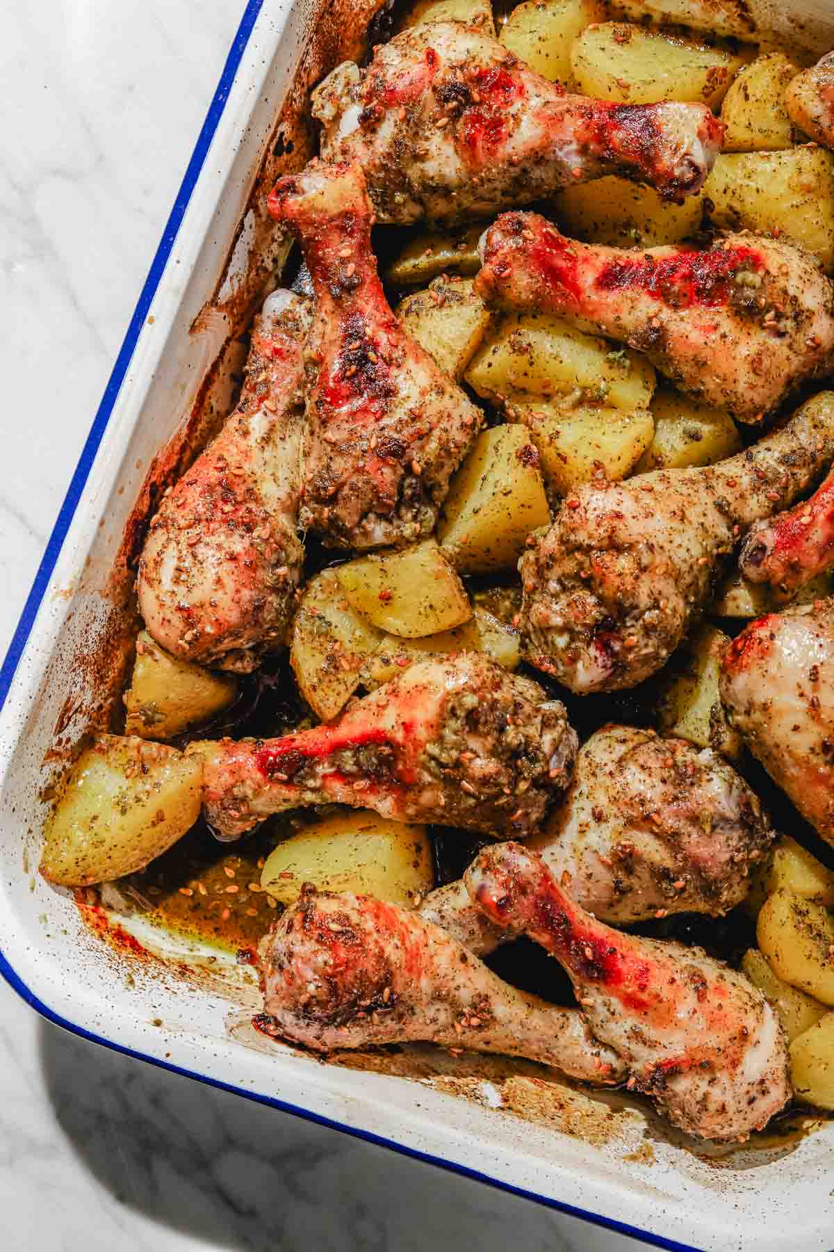 Authentic Za'atar-Roasted Chicken with Lemon-Olive Oil Dressing