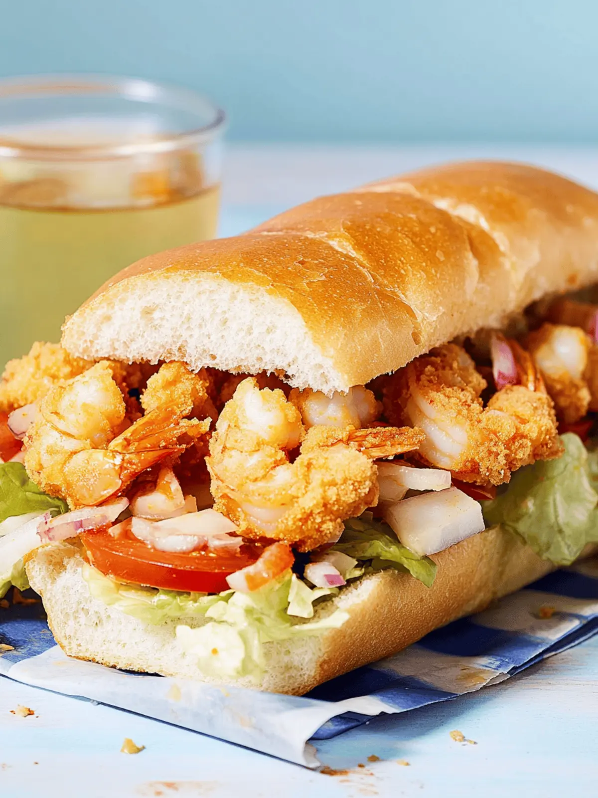 Authentic New Orleans-Style Shrimp Po'boy with Creole Remoulade