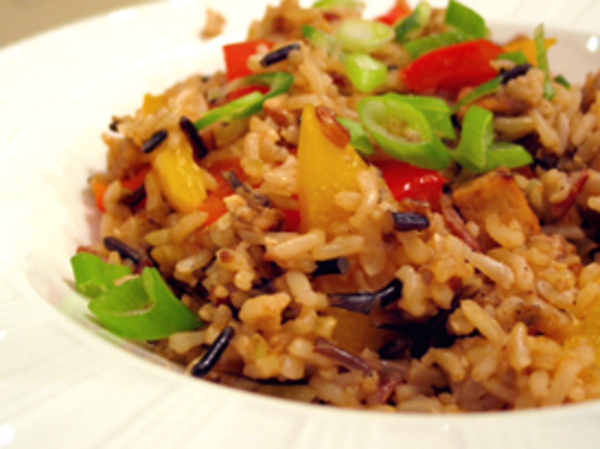 Asian-Inspired Tofu Stir-Fry with Brown Rice