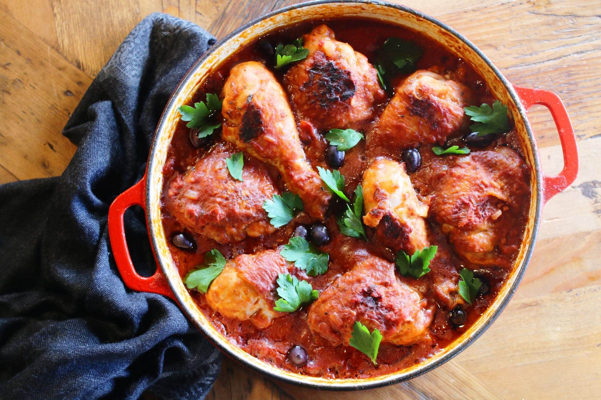 Authentic Chicken Cacciatore