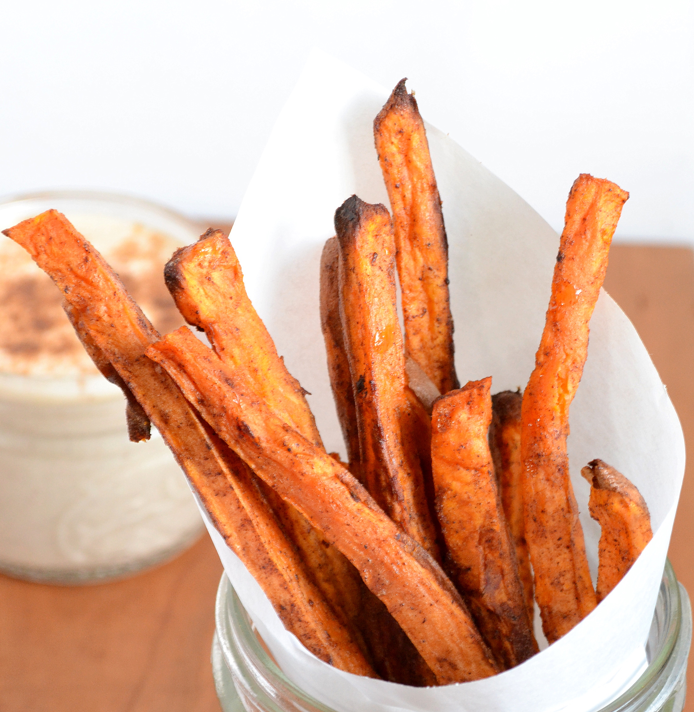 Gummy Sweet Potato Fries with Cinnamon Dip