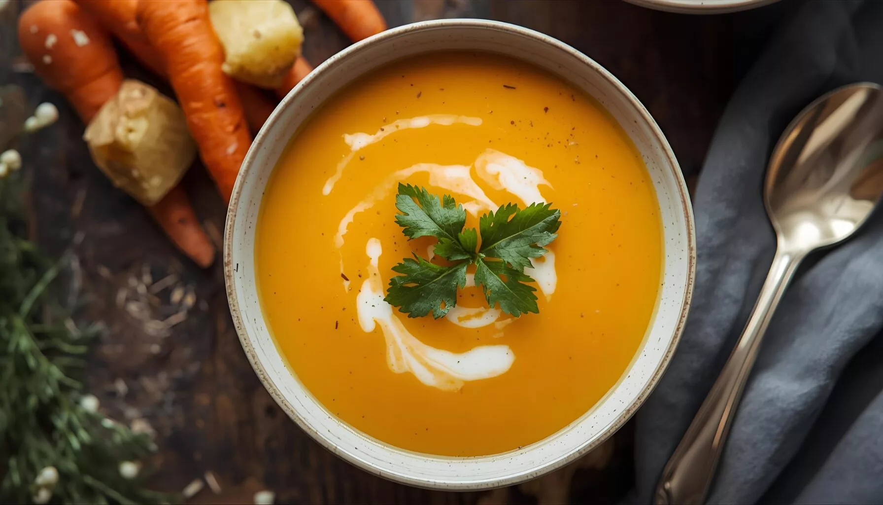 Vibrant Orange Carrot & Ginger Soup