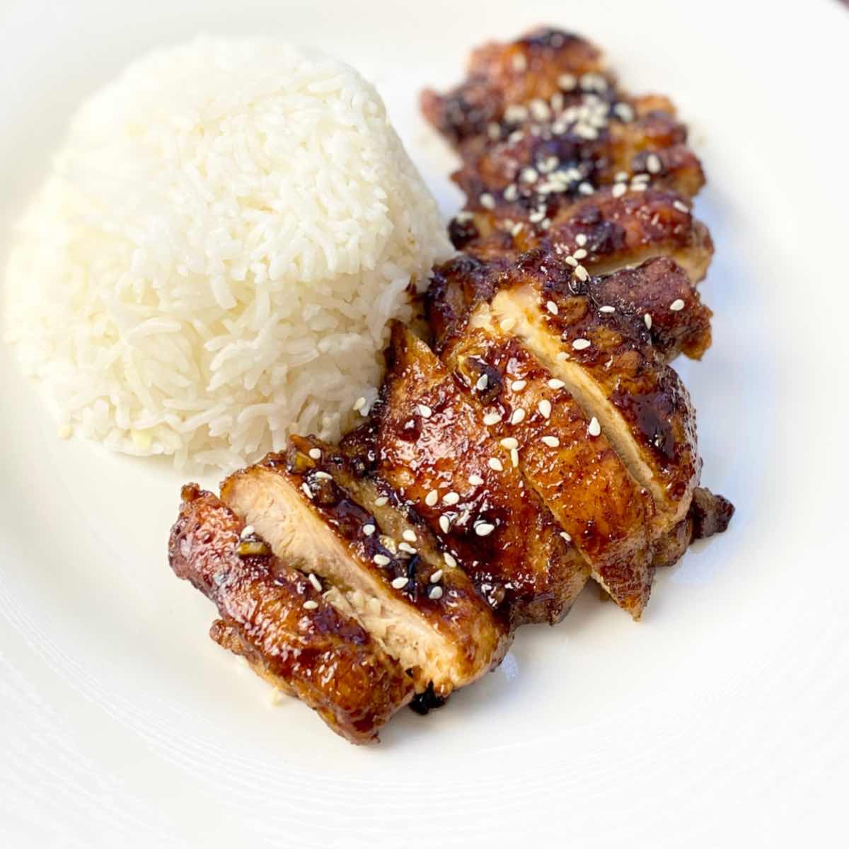 Honey-Soy Glazed Chicken Thighs with Ginger Scallions