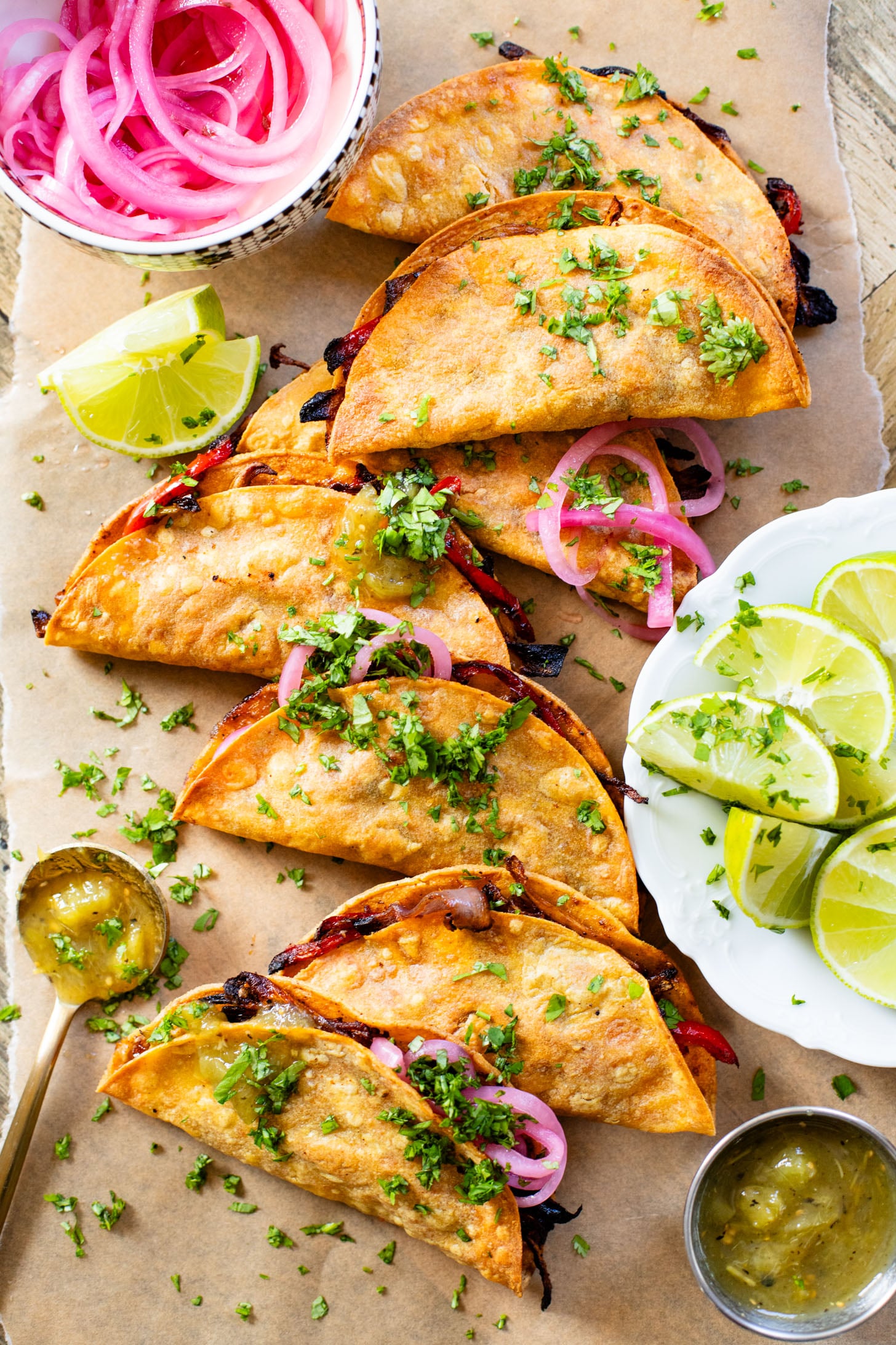 Crispy Oyster Mushroom Tacos with Lime Crema