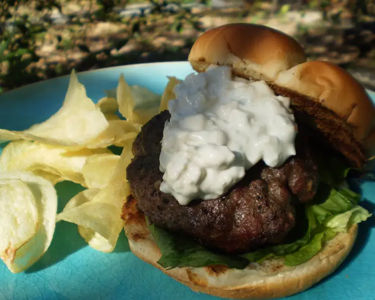 Moses Lake Burger with Blue Cheese Aioli