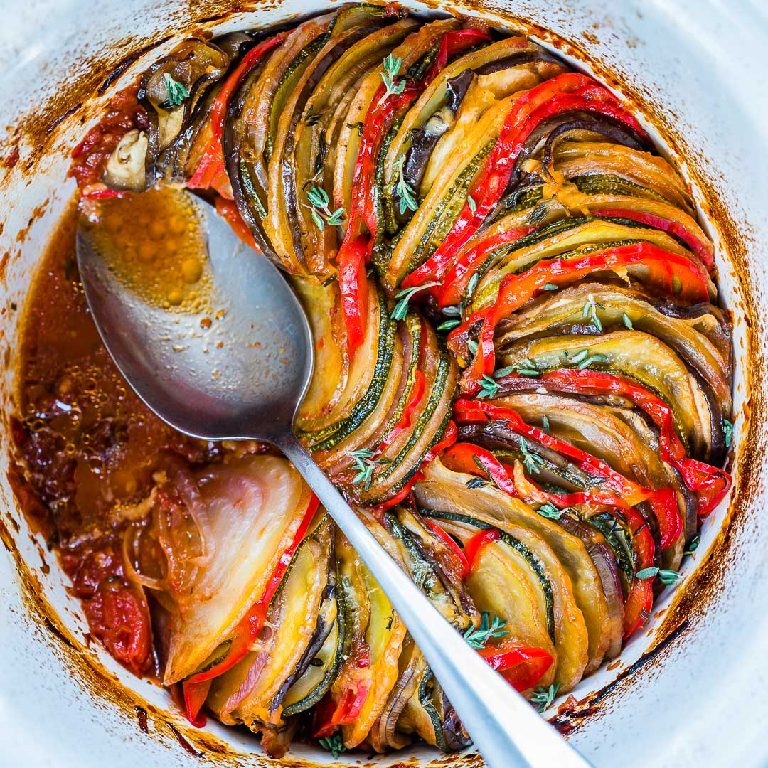 Slow-Simmered Ratatouille with Herbed Tomato Broth