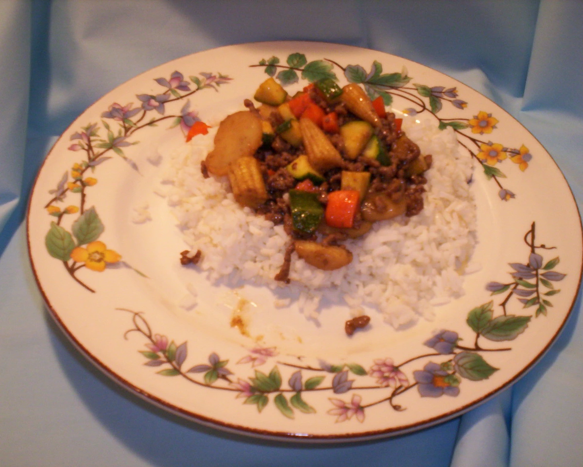Sesame-Ginger Beef Stir-Fry with Rice