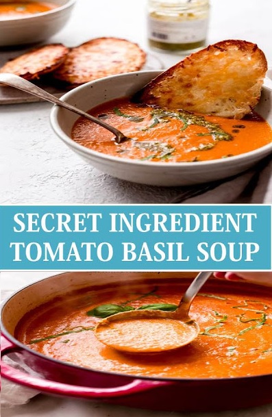 Secret Ingredient Tomato Basil Soup