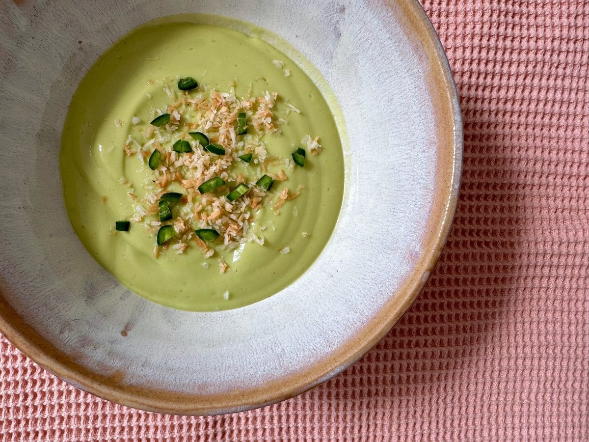Electrolyte-Boosting Avocado & Coconut Soup