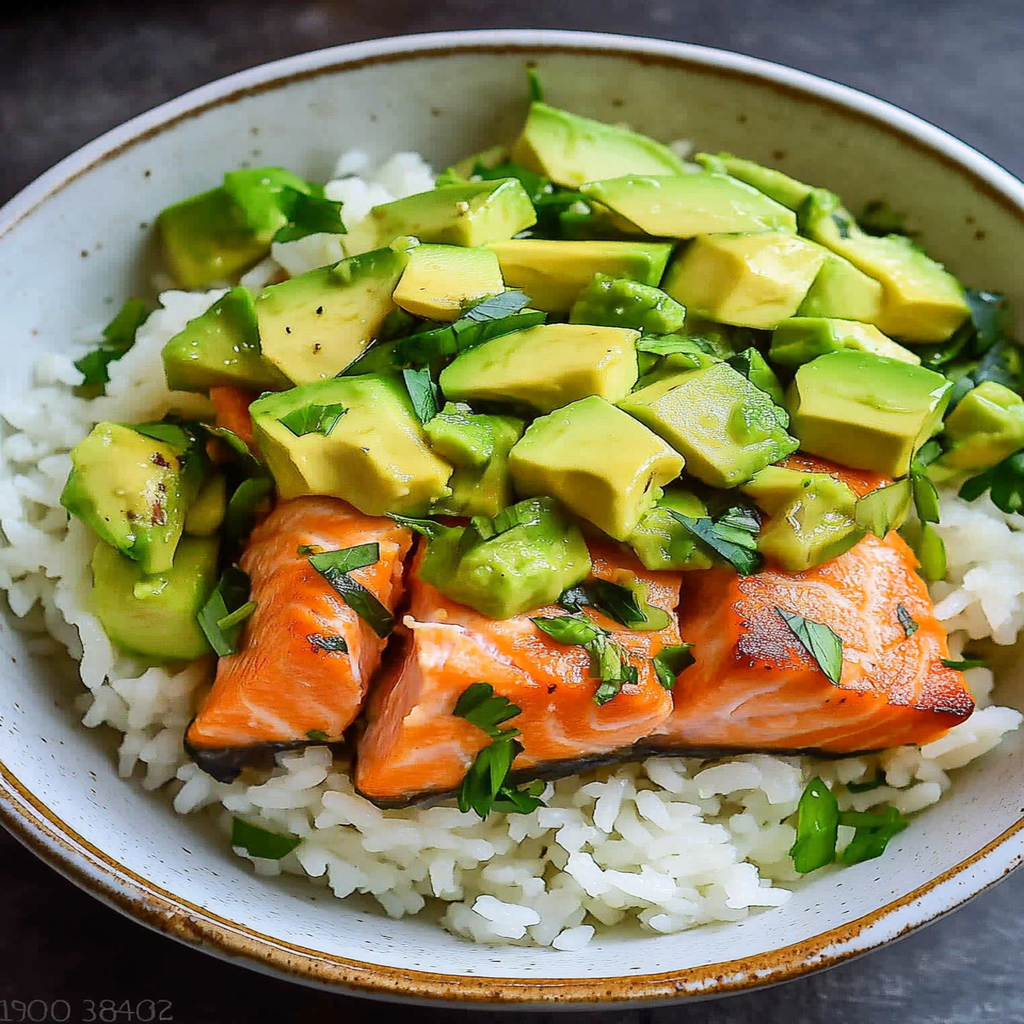 Coconut-Cured Salmon Bowl with Spinach & Avocado