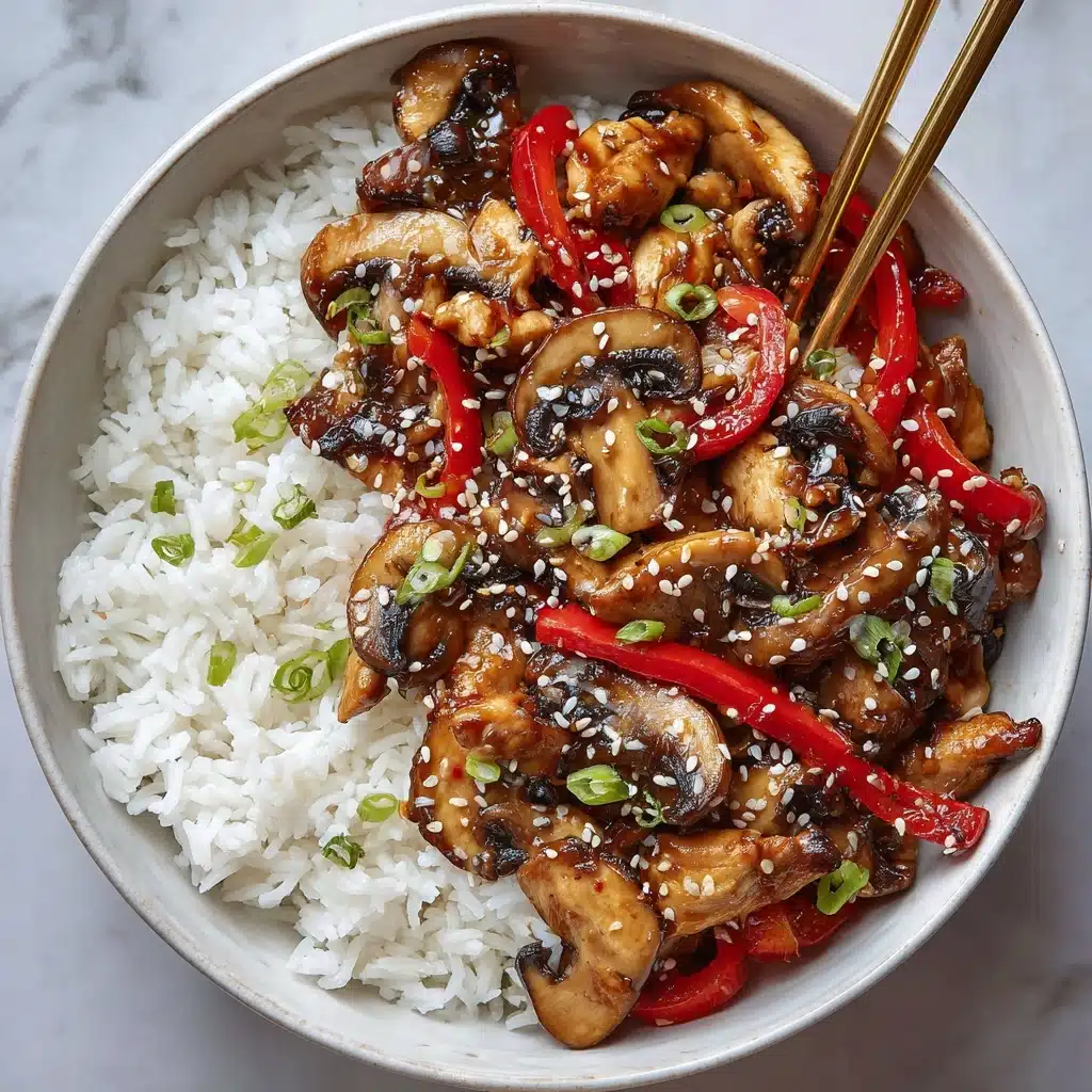High-Energy Chicken & Mushroom Stir-Fry with Cashews