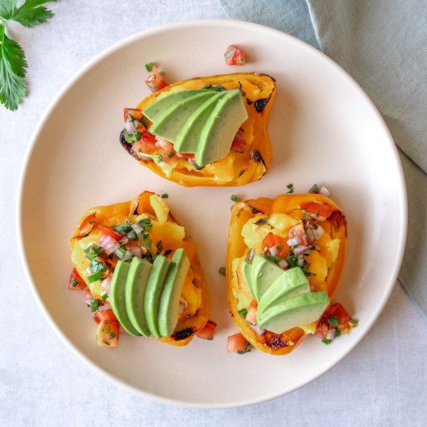 Avocado-Egg Salad Stuffed Bell Peppers