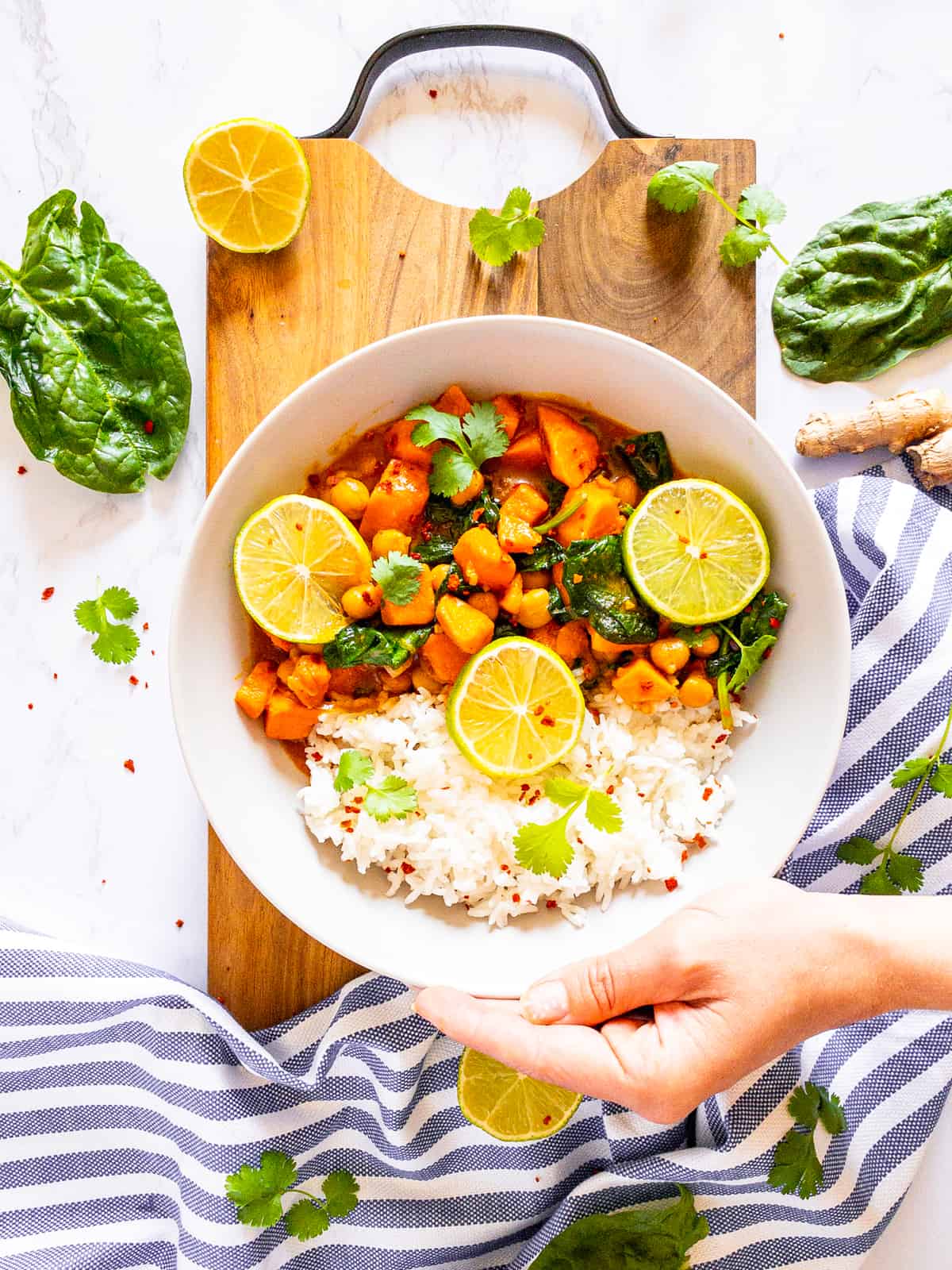 Moroccan-Spiced Chickpea & Sweet Potato Stew