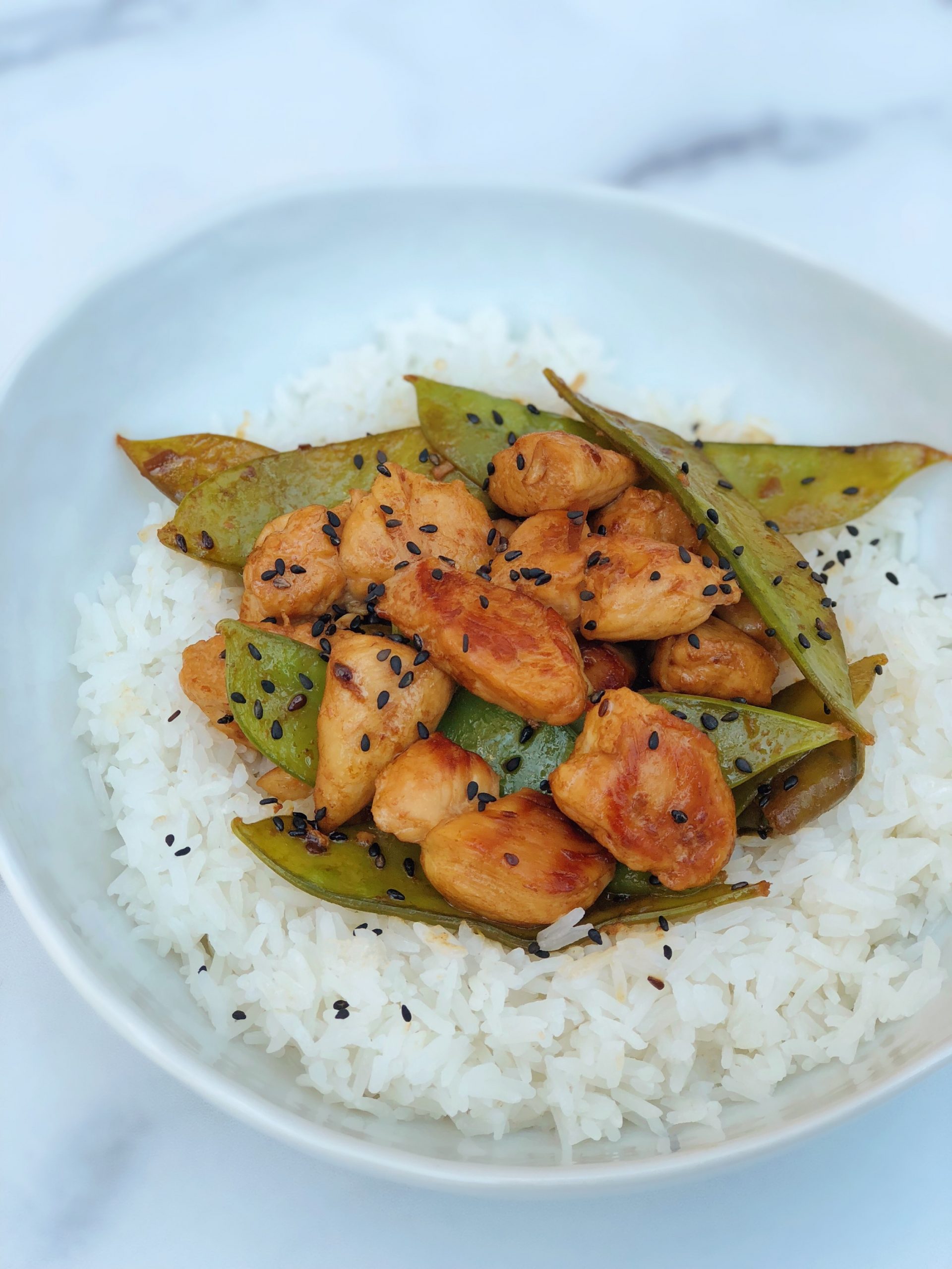 Cantonese Ginger-Sesame Chicken Stir-Fry