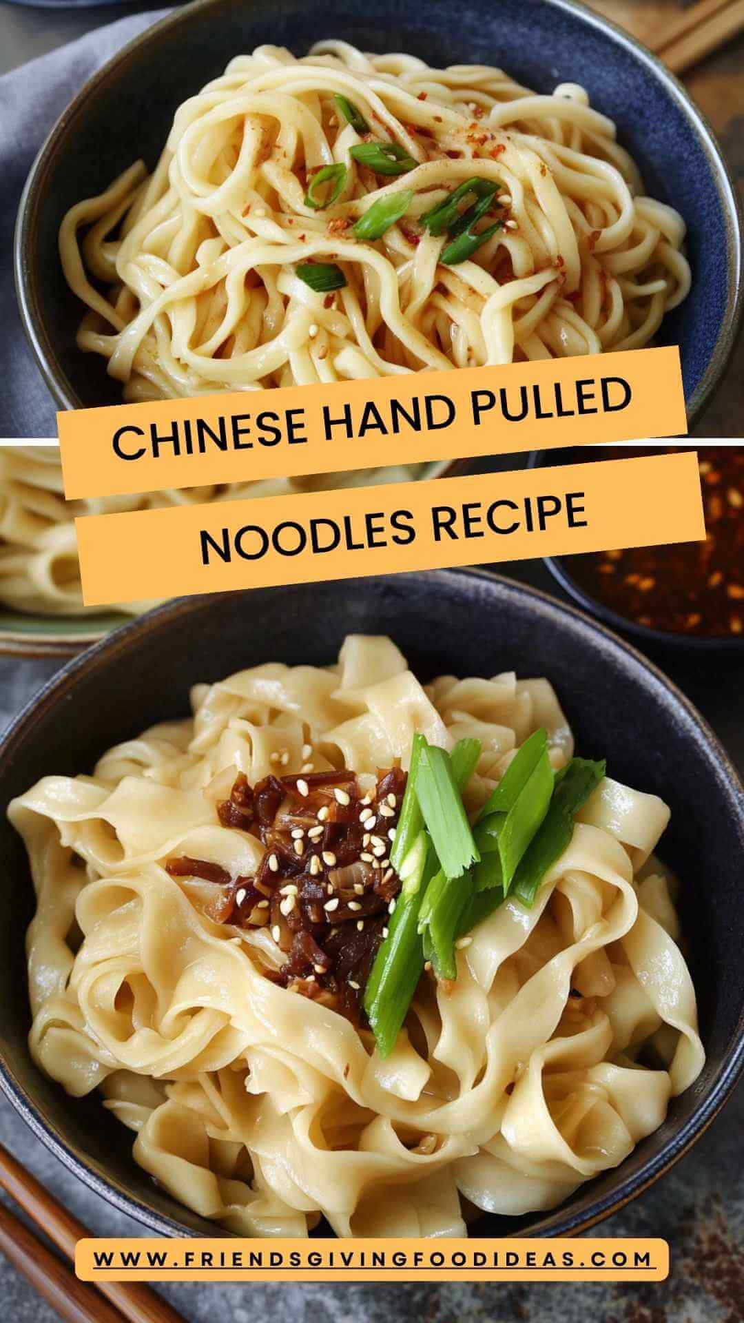 Authentic Hand-Pulled Noodles with Black Vinegar Drizzle