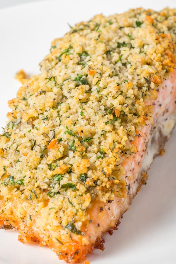 Half-Portion Herb-Crusted Salmon