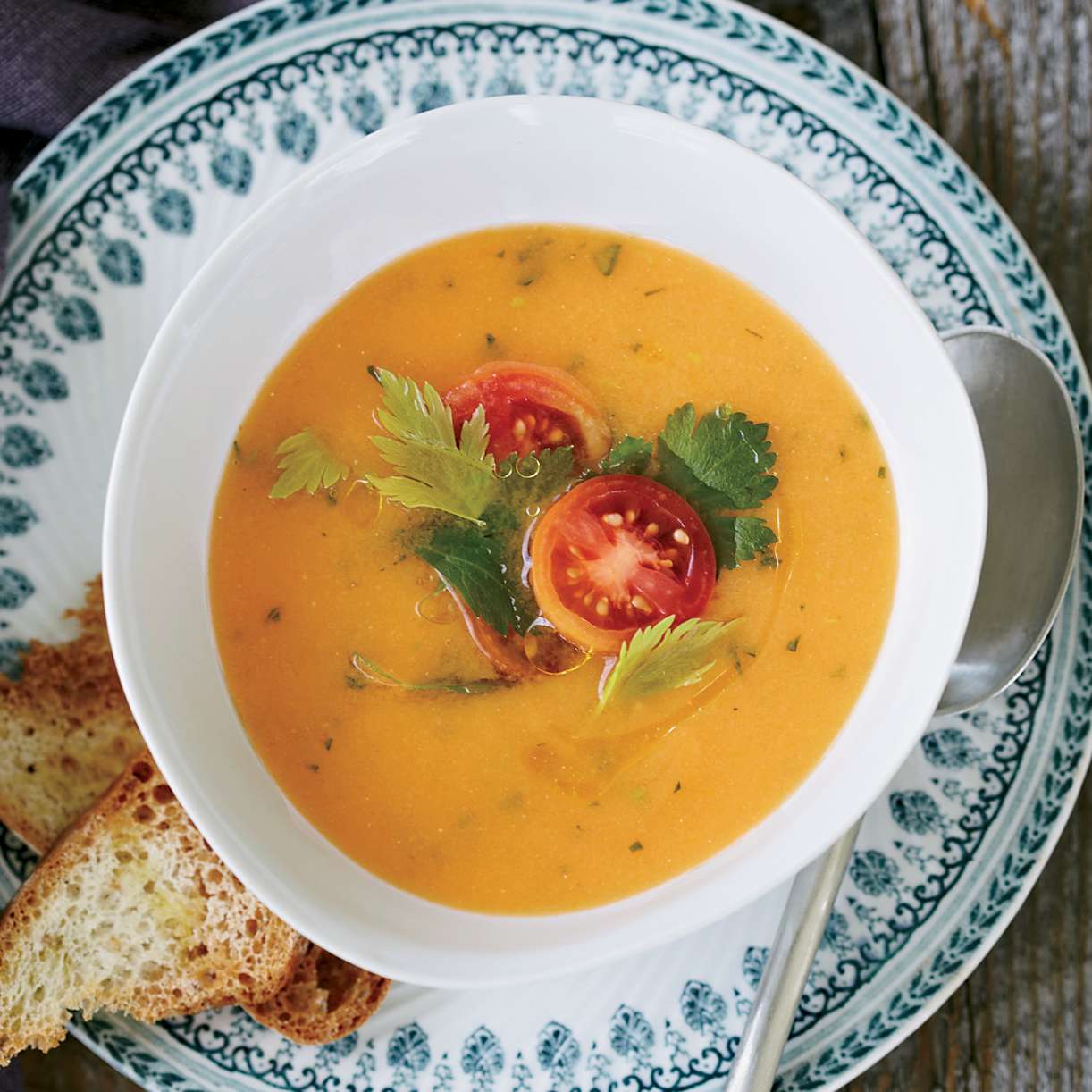 Tomato Consommé with Garden Herbs