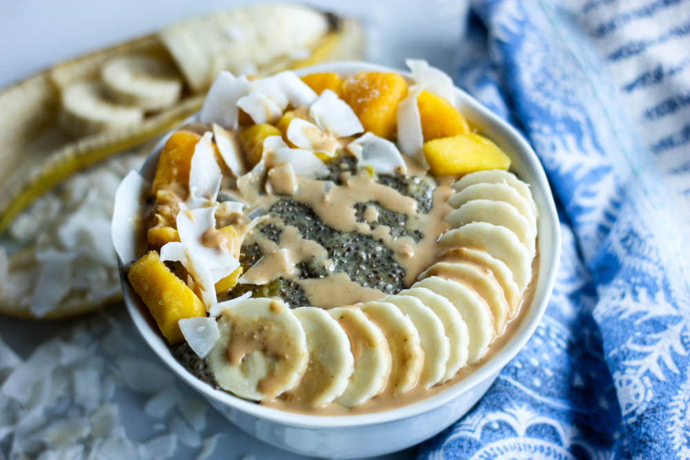 Tropical Mango-Pineapple Chia Pudding
