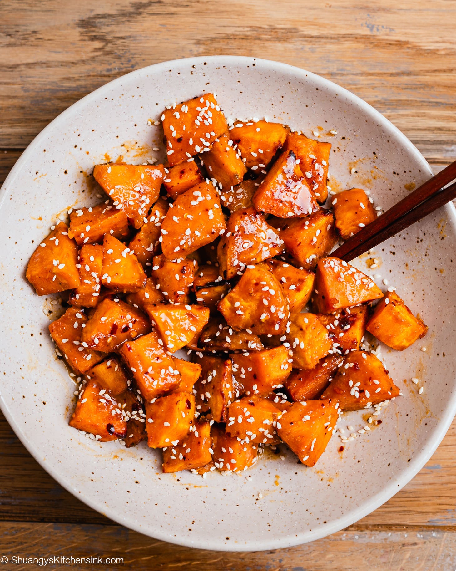 Miso-Glazed Maple Sweet Potatoes