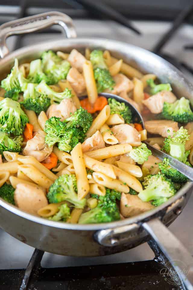 One-Pot Creamy Chicken & Vegetable Pasta