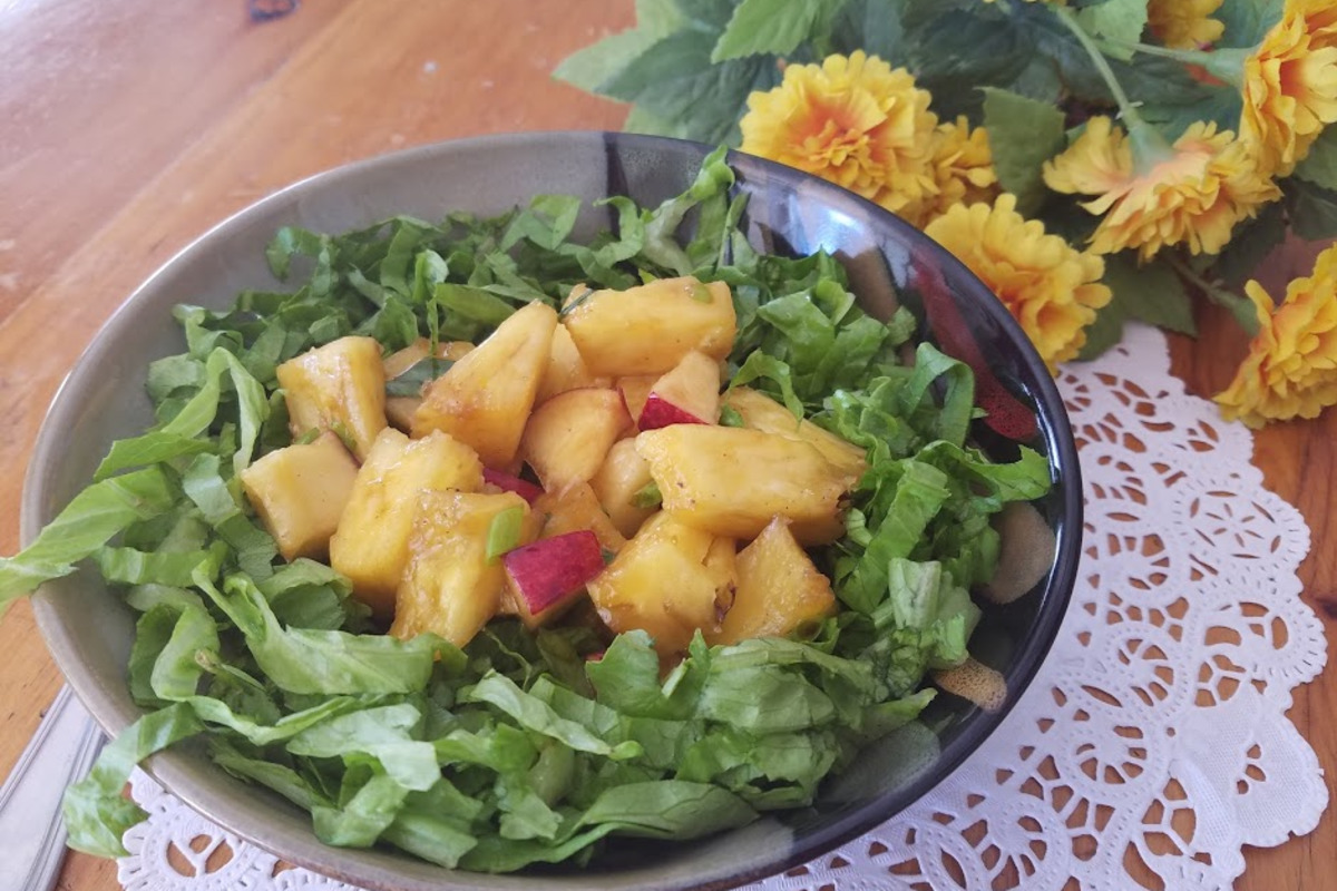 Mai Tai-Infused Pineapple Coconut Salad