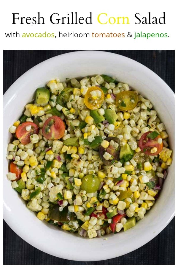Grilled Sweet Corn and Avocado Salad