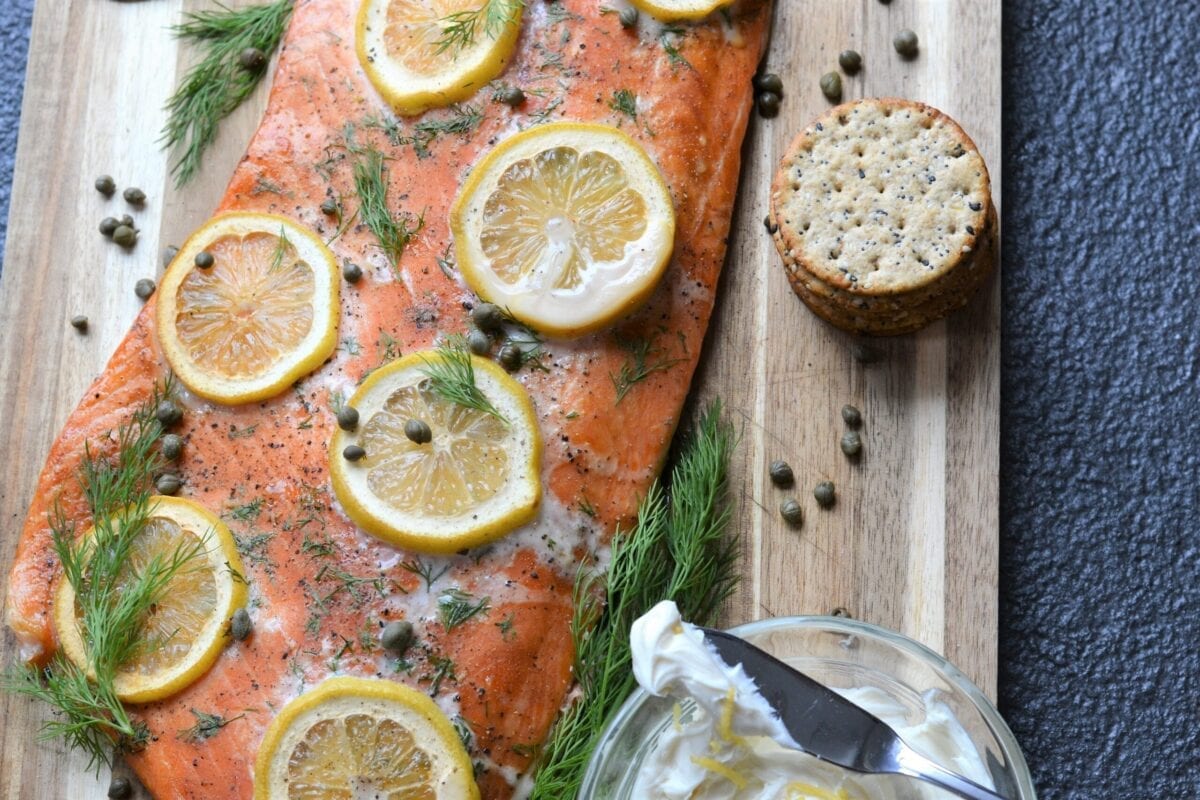 Turmeric-Smoked Salmon with Lemon-Dill Zoodles
