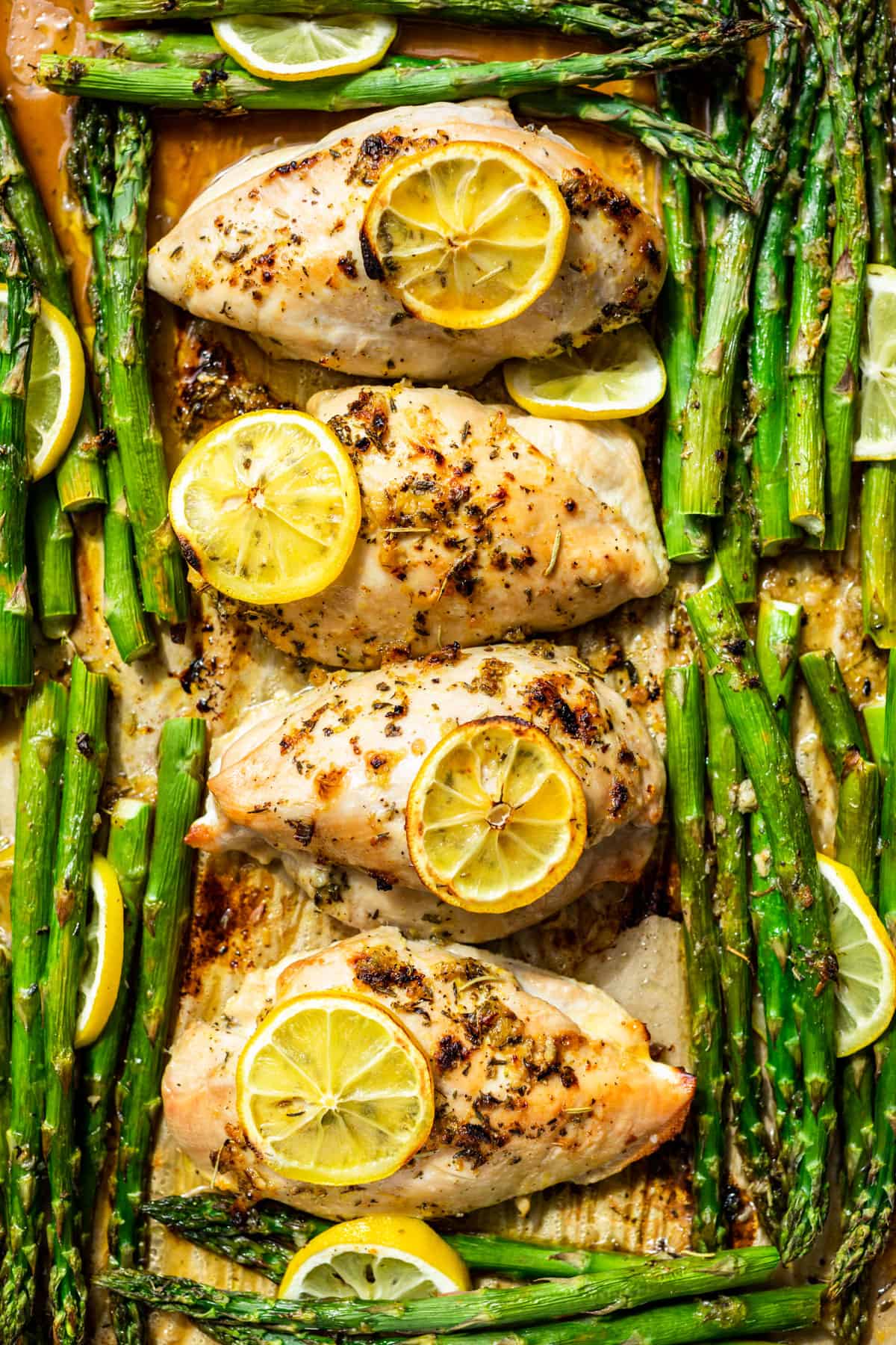 Sheet Pan Lemon-Garlic Chicken & Asparagus with Herbs