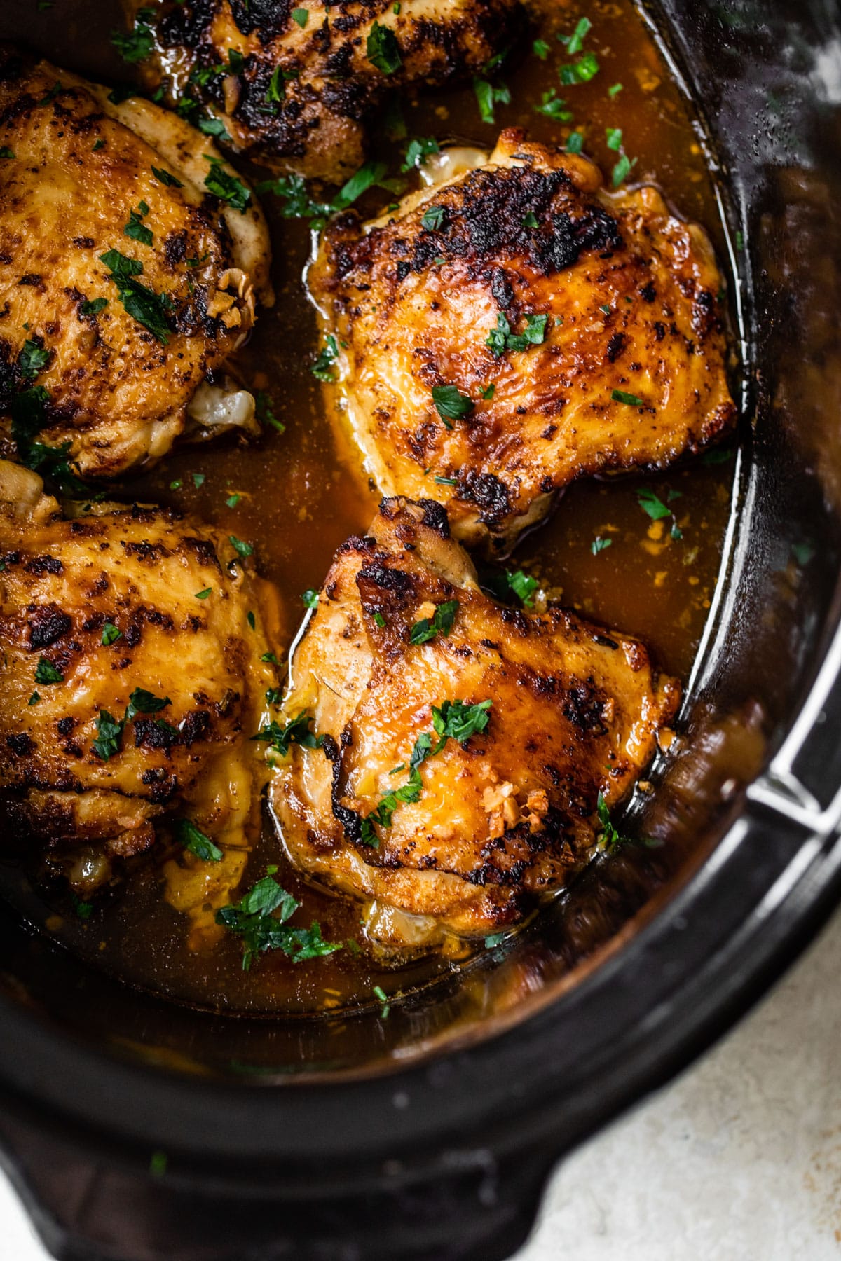 Lemon-Herb Slow-Cooker Chicken Thighs