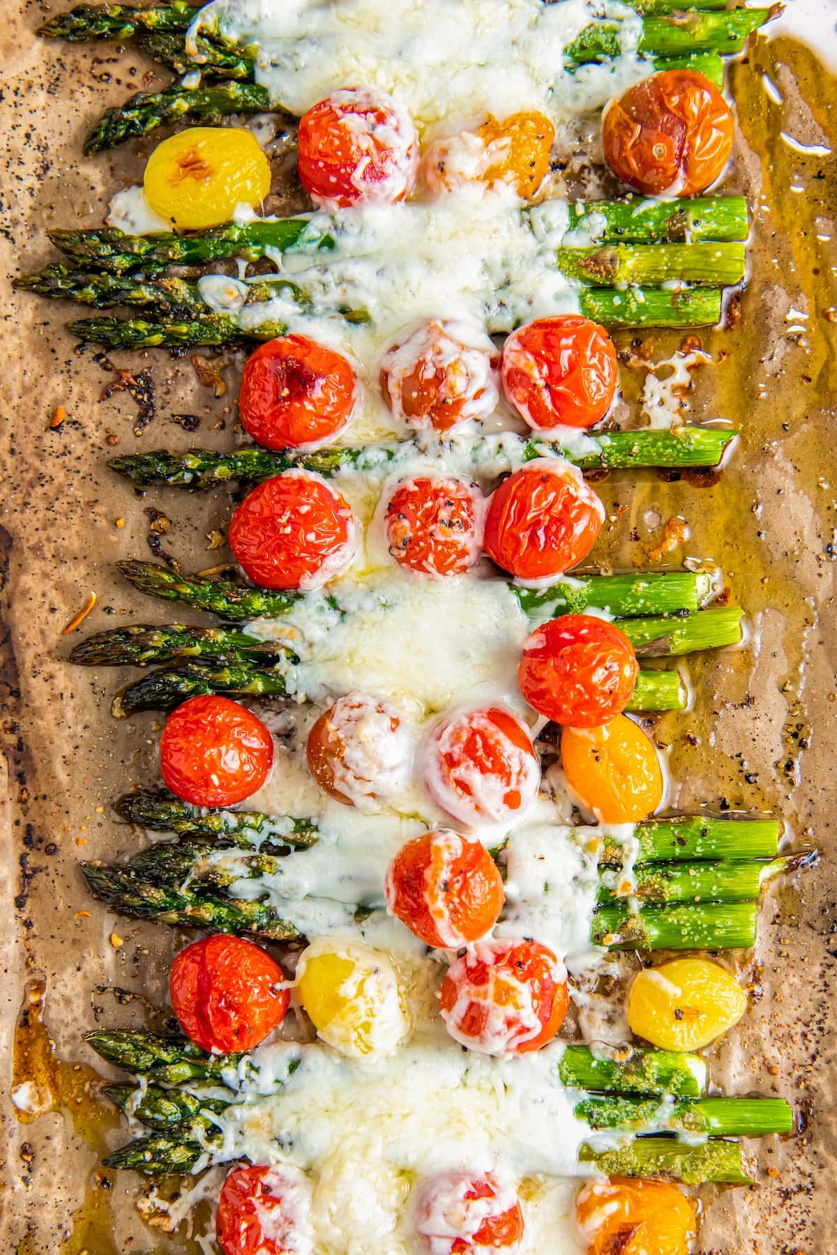 Mediterranean Lemon-Herb Chicken with Roasted Cherry Tomatoes and Asparagus